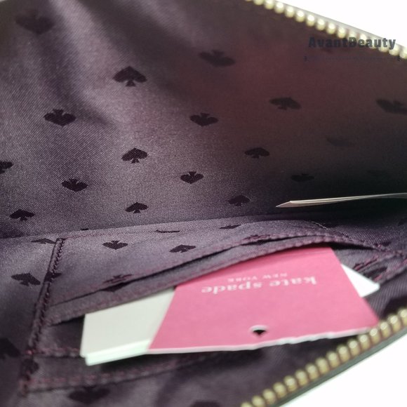 Kate Spade Medium L-zip Wristlet Cameron Cherry - Picture 8 of 9